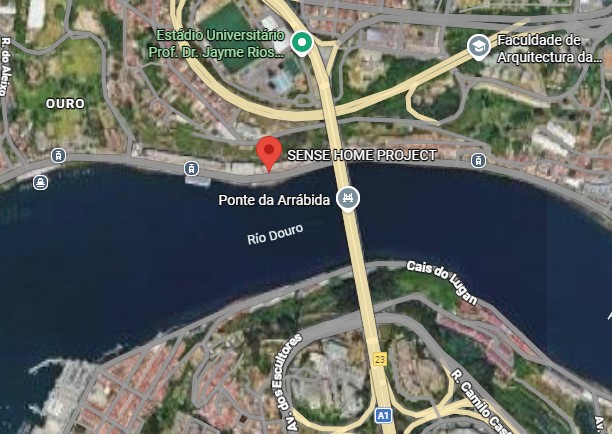 Mapa de localização SENSE Home Project